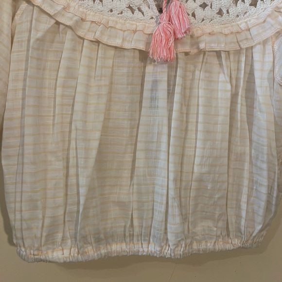 Free People Allora Crochet Striped Top Size XS - Picture 8 of 16